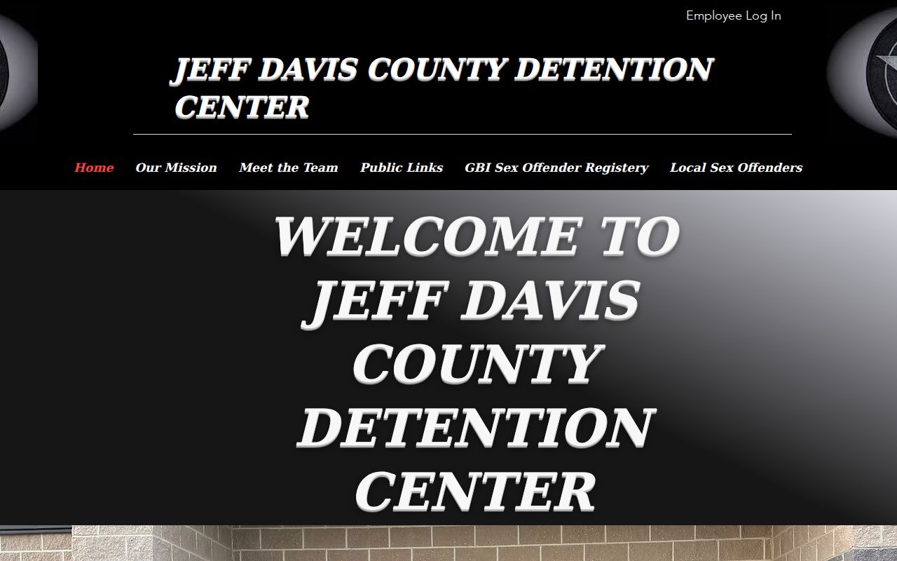 Jeff Davis County Detention Center official contact page