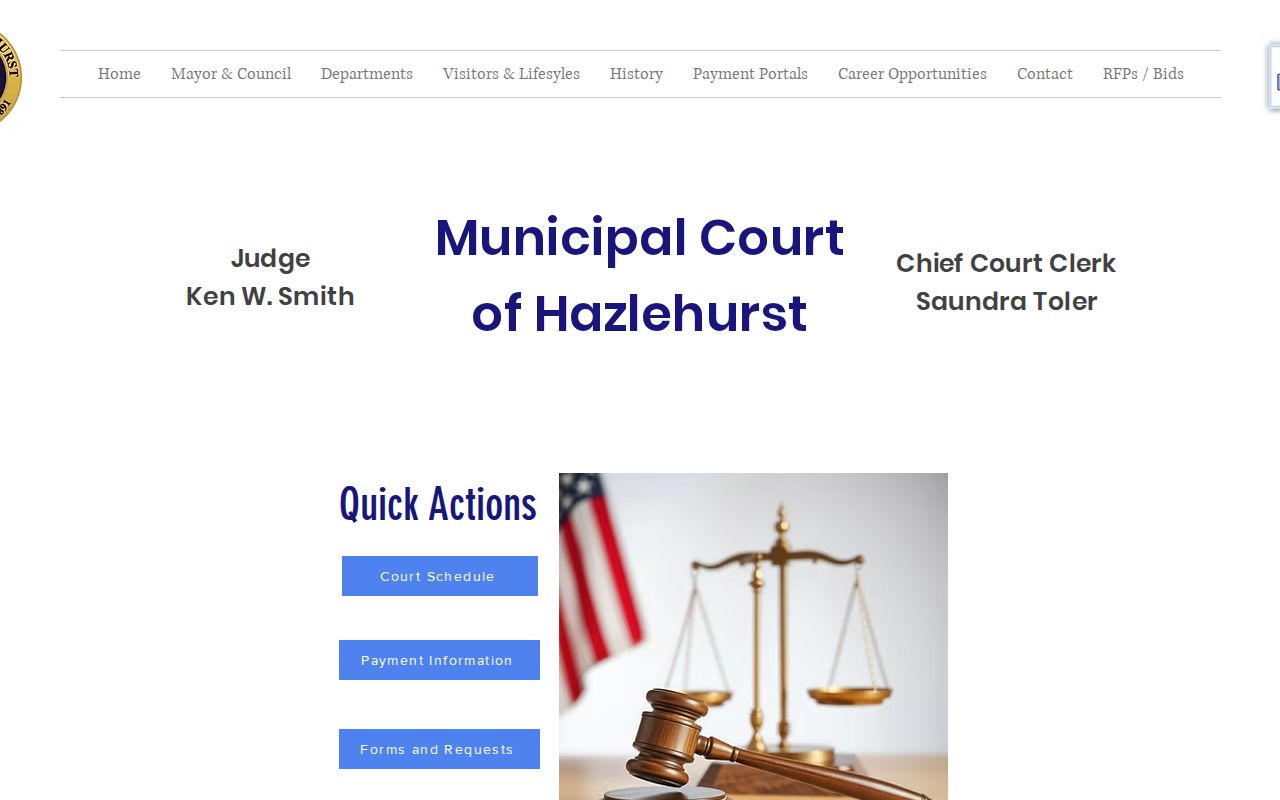 Hazlehurst failure-to-appear and warrant warning