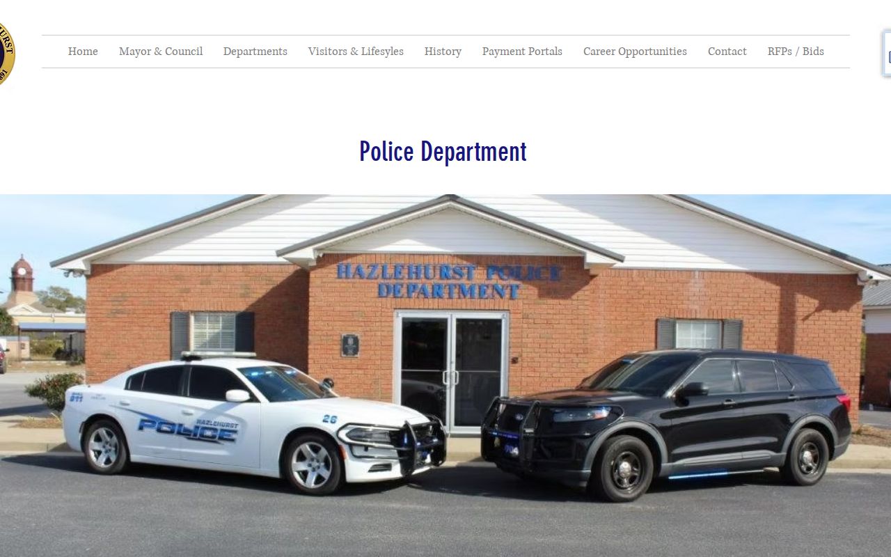 Hazlehurst Police open-records contact and request checklist
